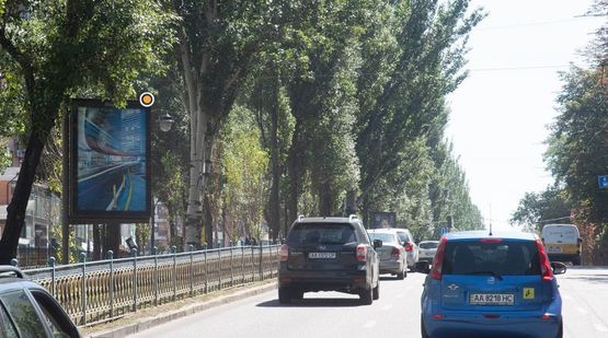 Фото рекламної площини за адресою Леси Украинки бул. разделитель