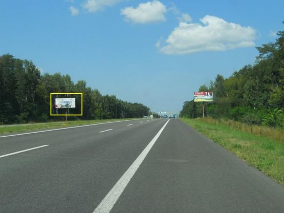 Фото рекламной плоскости по адресу Харьковская трасса, км 77+400 право, с. Семеновка