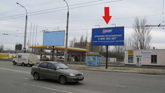 Фото рекламной плоскости по адресу Островское шоссе / Патона ул