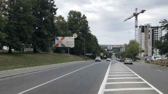 Фото рекламной плоскости по адресу Свободы ул.,3а, в сторону пр.Мира