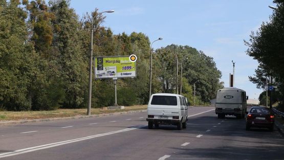 Фото рекламної площини за адресою Киевская ул., из центра Фото рекламної площини за адресою Киевская ул., из центра