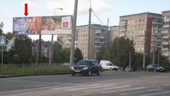 Фото рекламной плоскости по адресу Коновальца ул / Злуки ул, с Коновальца, левый, в центр Фото рекламной плоскости по адресу Коновальца ул / Злуки ул, с Коновальца, левый, в центр