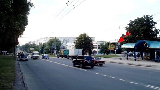 Фото рекламної площини за адресою Злуки пр, 45, в центр !!! Увага, розмір 2950х6000 !!! Фото рекламної площини за адресою Злуки пр, 45, в центр !!! Увага, розмір 2950х6000 !!!