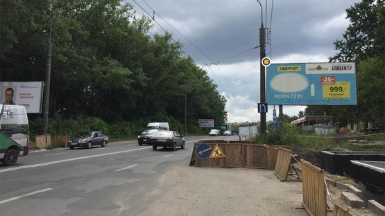 Фото рекламної площини за адресою 15-го Квитня ул. / Збаражское шоссе, в центр Фото рекламної площини за адресою 15-го Квитня ул. / Збаражское шоссе, в центр