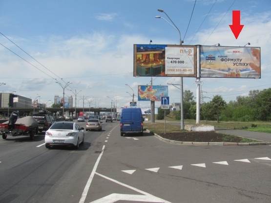 Фото рекламної площини за адресою Московский мост (100м от Тульской пл., ТРЦ "Plazma", "Sport Life", АЗС "Лукойл"), в направ. Московского прос.