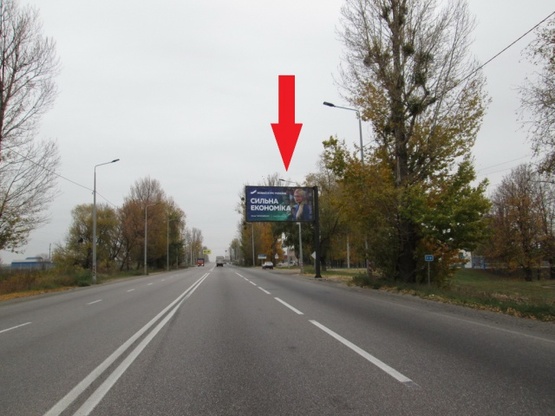 Фото рекламної площини за адресою Гагарина просп., 354 (АЗС Маршал), в направлении из центра Фото рекламної площини за адресою Гагарина просп., 354 (АЗС Маршал), в направлении из центра