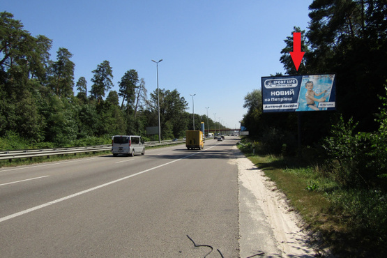 Фото рекламної площини за адресою Брест - Литовское шоссе ,  в напр. в Киев Фото рекламної площини за адресою Брест - Литовское шоссе ,  в напр. в Киев