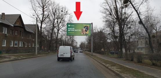 Фото рекламної площини за адресою Халтурина ул. 8, в направлении просп. Льва Ландау