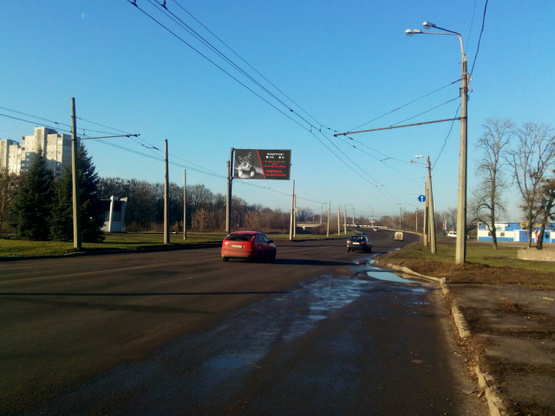 Фото рекламной плоскости по адресу ул.Лосивская, направл. из центра, ст. м. Масельского