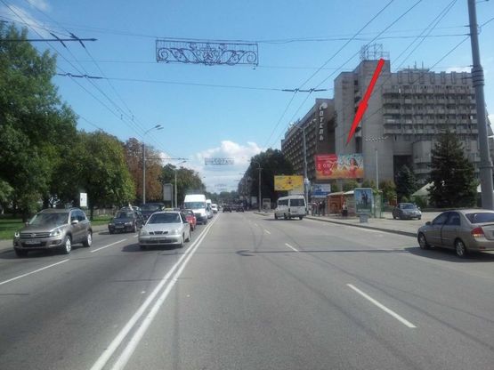 Фото рекламной плоскости по адресу ул.Набережная Ленина - ул.Баумана, Цирк, из центра Фото рекламной плоскости по адресу ул.Набережная Ленина - ул.Баумана, Цирк, из центра