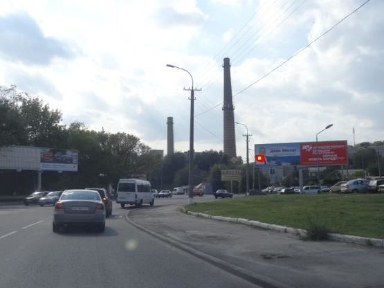 Фото рекламной плоскости по адресу Космическая ул. - Мандрыковская ул., левая Фото рекламной плоскости по адресу Космическая ул. - Мандрыковская ул., левая