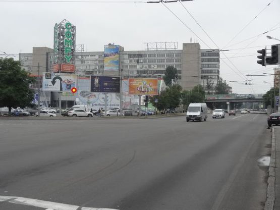 Фото рекламной плоскости по адресу Сичеславская Набережная ул. - Коцюбинского ул., возле цирка, в центр Фото рекламной плоскости по адресу Сичеславская Набережная ул. - Коцюбинского ул., возле цирка, в центр