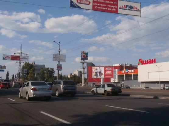 Фото рекламной плоскости по адресу Красногвардейская, 200 м от Красноткацкой (ТЦ"Проспект")