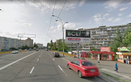 Фото рекламної площини за адресою Йорданська (Лайоша Гавро), 20 (Супермаркет"Фора")  рух в напрямку вул.Маршала Малиновського