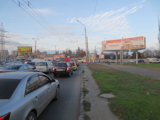 Фото рекламної площини за адресою пр-т Небесной Сотни №3а левая А2 Фото рекламної площини за адресою пр-т Небесной Сотни №3а левая А2