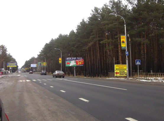 Фото рекламной плоскости по адресу ул. Шевченка, км 25+300 м (слева), направление в Киев Фото рекламной плоскости по адресу ул. Шевченка, км 25+300 м (слева), направление в Киев