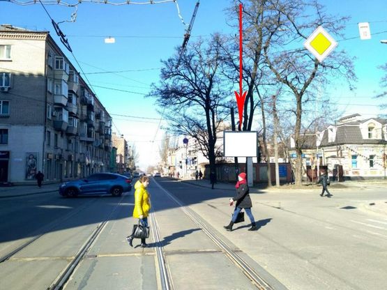 Фото рекламной плоскости по адресу s029A,вул. Чернишевського - вул. Писаржевського, біля ТЦ НАГОРКА