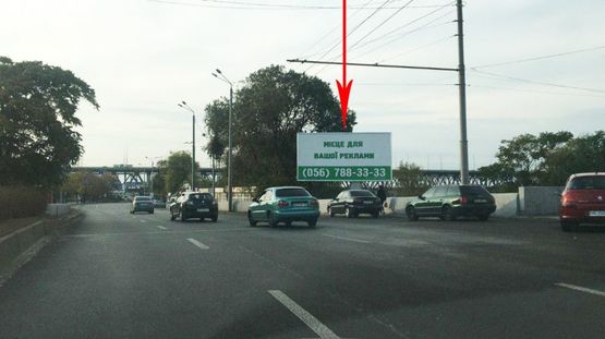 Фото рекламной плоскости по адресу t107A,пл. Десантників, річковий вокзал, рух у бік ж/м Червоний Камінь