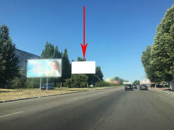 Фото рекламної площини за адресою t158A2,Донецьке шосе, навпроти буд. №123  (на розділовій смузі), рух у бік вул. Березинська