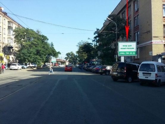 Фото рекламної площини за адресою t205A,вул. Пастера буд. №10, біля ТК на Пастера