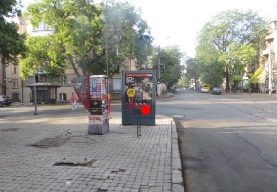 Фото рекламной плоскости по адресу Преображенская, угол пер. Маяковского В