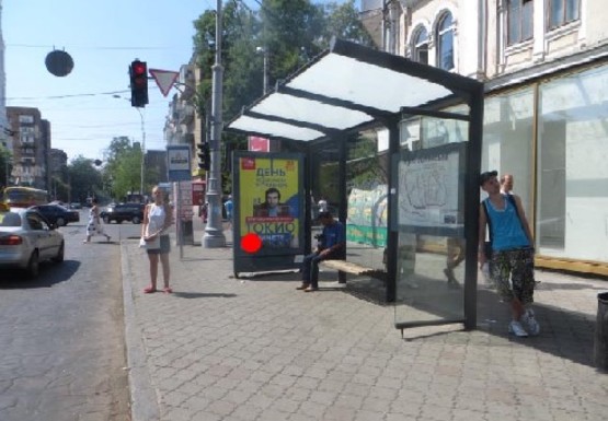 Фото рекламной плоскости по адресу Преображенская, 47 - Успенская А, остановка