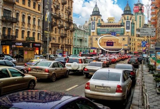 Фото рекламной плоскости по адресу ТРЦ "Арена-сіті" (фасад) Фото рекламной плоскости по адресу ТРЦ "Арена-сіті" (фасад)