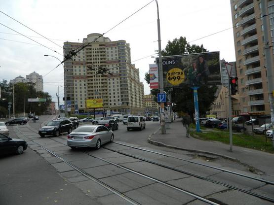 Фото рекламної площини за адресою Чорновола вул./Дмитриївська вул., напр. до пр. Перемоги, ст.А1 Фото рекламної площини за адресою Чорновола вул./Дмитриївська вул., напр. до пр. Перемоги, ст.А1