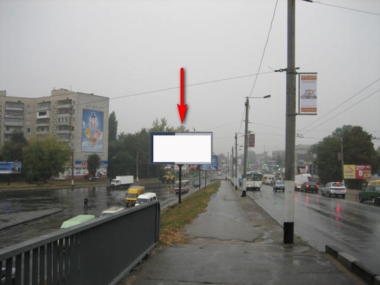 Фото рекламної площини за адресою пл. Привокзальная 6,126 (Мост)