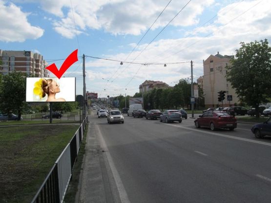 Фото рекламной плоскости по адресу вул.Кульпарківська-вул.Перфецького, з центру