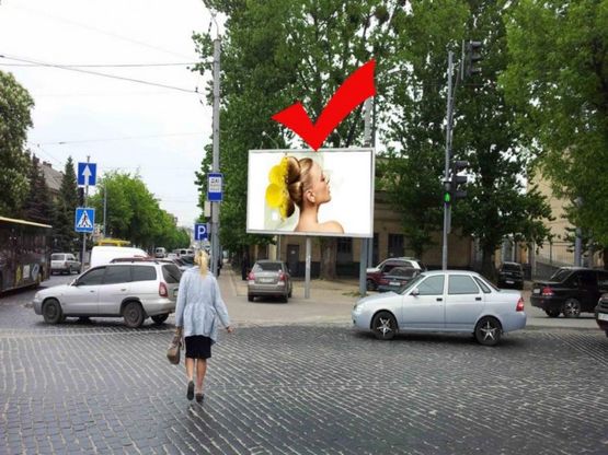 Фото рекламної площини за адресою вул.Городоцька-вул.Кульпарківська, до центру