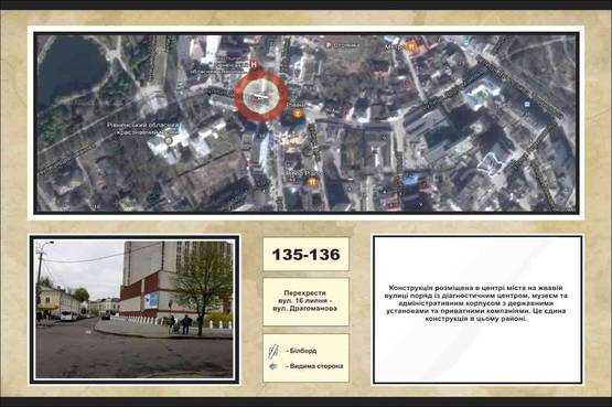 Фото рекламной плоскости по адресу вул.16 липня, Діагностичний центр лівий Фото рекламной плоскости по адресу вул.16 липня, Діагностичний центр лівий