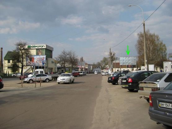 Фото рекламної площини за адресою ул.Кочерги 6 (центр города, м-н КЮЗ, рядом р-к Житний)