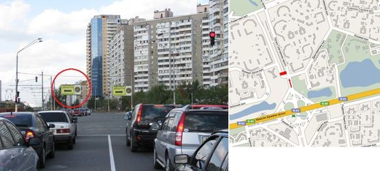 Фото рекламной плоскости по адресу Григоренка пр., 33/44 (навпроти)