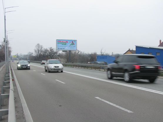 Фото рекламної площини за адресою Столичне шосе, 25 у напрямку центру