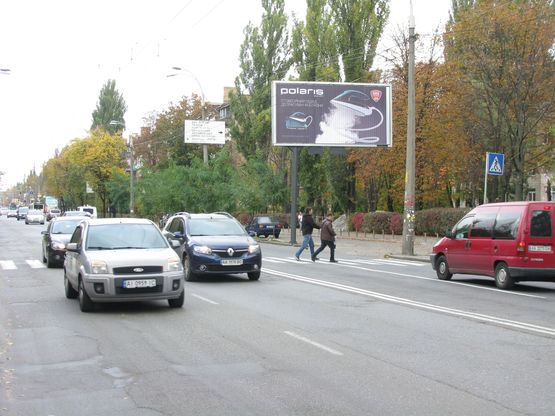 Фото рекламної площини за адресою Щербаківського вул, 70 у напрямку вул. Стеценка