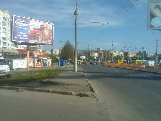 Фото рекламной плоскости по адресу кільце Соборності - Кравчука (навпроти Там-таму)