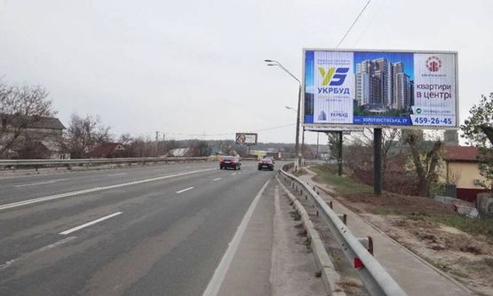 Фото рекламной плоскости по адресу Столичное шоссе/ул.Витавская/пост ДАИ - на Кончу Заспа (А1) призма