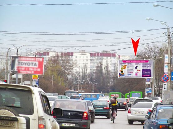 Фото рекламной плоскости по адресу Героев Труда ул. – Ак. Павлова ул., из центра Фото рекламной плоскости по адресу Героев Труда ул. – Ак. Павлова ул., из центра