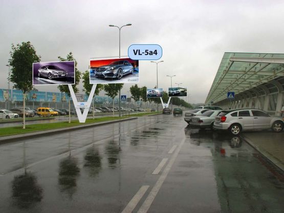 Фото рекламной плоскости по адресу Аеропорт «Львів» (алея перед терміналом), в'їзд Фото рекламной плоскости по адресу Аеропорт «Львів» (алея перед терміналом), в'їзд