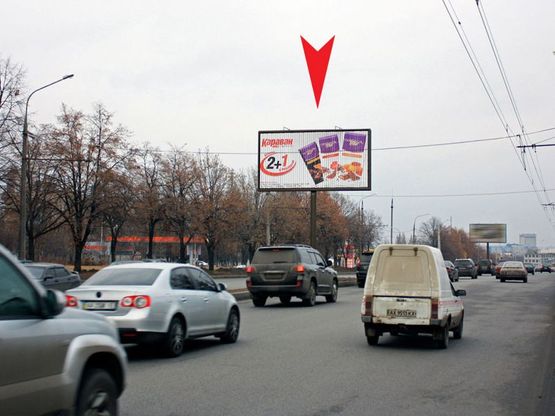 Фото рекламної площини за адресою Льва Ландау пр-т, 158/1, в центр Фото рекламної площини за адресою Льва Ландау пр-т, 158/1, в центр