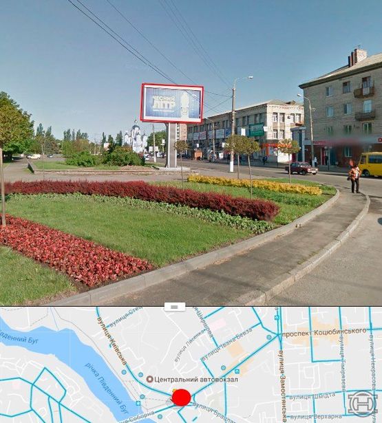 Фото рекламной плоскости по адресу площадь героев Чернобыля-ул.Соборная