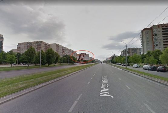 Фото рекламной плоскости по адресу Наукова, 61 від Вікторії Гарденс (напрямок до вул. Кн. Ольги)