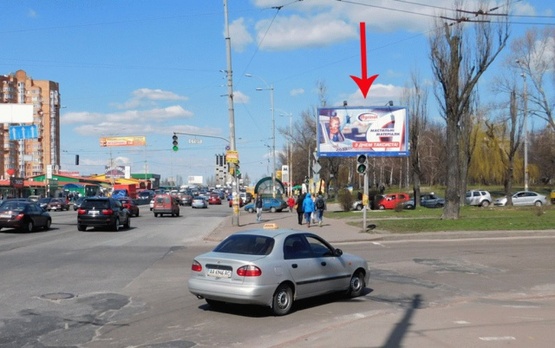 Фото рекламної площини за адресою Палладина Академика пр-т, возле б-ра Вернадского, дорога на Пуща-Водицу