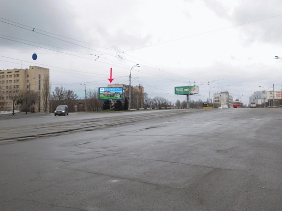 Фото рекламної площини за адресою Дегтяревская ул., возле ул.Довженко, развязка, из центра Фото рекламної площини за адресою Дегтяревская ул., возле ул.Довженко, развязка, из центра