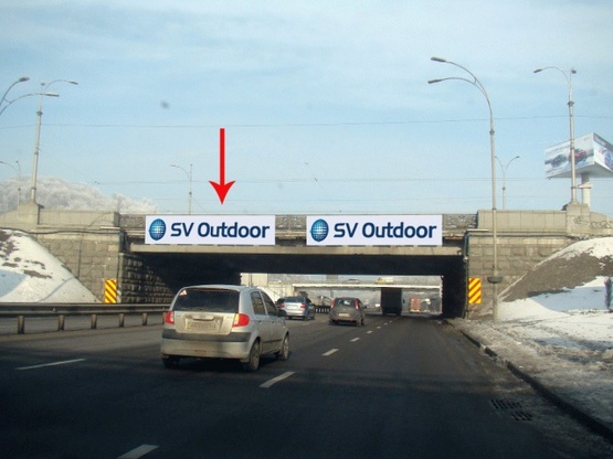 Фото рекламной плоскости по адресу Путепровод Наводницкий на пересечении Дружбы Народов  бул. и Набережном шоссе, в направлении центра (слева) Фото рекламной плоскости по адресу Путепровод Наводницкий на пересечении Дружбы Народов  бул. и Набережном шоссе, в направлении центра (слева)