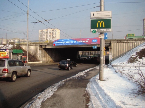 Фото рекламной плоскости по адресу Курбаса Леся пр-т, Кольцевая дорога, в центр