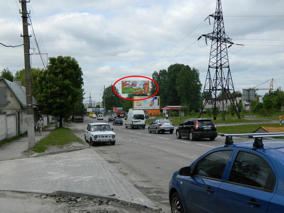 Фото рекламной плоскости по адресу Вашингтона  за поворотом з Зеленої К 2 А верх. ТЦ МЕТРО Фото рекламной плоскости по адресу Вашингтона  за поворотом з Зеленої К 2 А верх. ТЦ МЕТРО