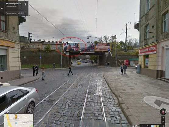 Фото рекламной плоскости по адресу Замарстинівська (міст) до центру, лівий Фото рекламной плоскости по адресу Замарстинівська (міст) до центру, лівий