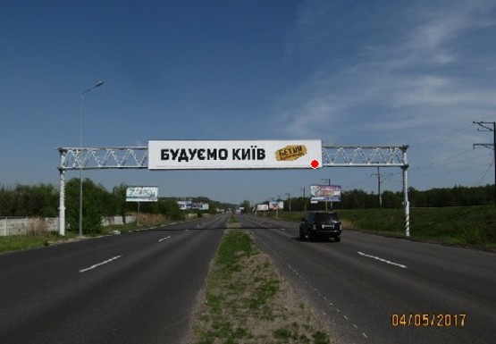 Фото рекламної площини за адресою Трасcа Н-01, Новая Обуховская, 22,150